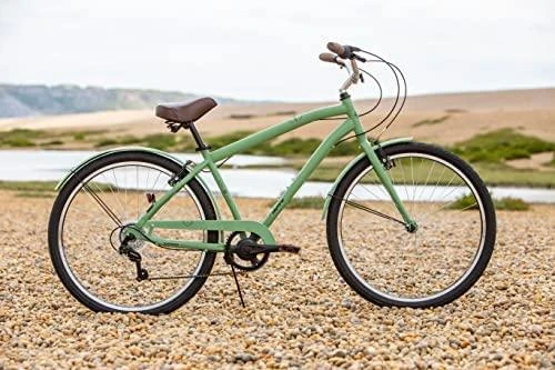 Huffy Sienna 27.5" Vintage dviratis, Shimano 7-speed index, Žalias
