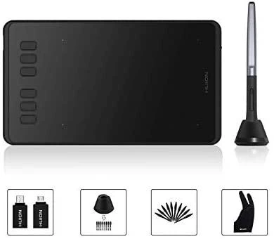 Planšetė Huion H640P graphic tablet 5080 lpi 160 x 99 mm USB Juodas