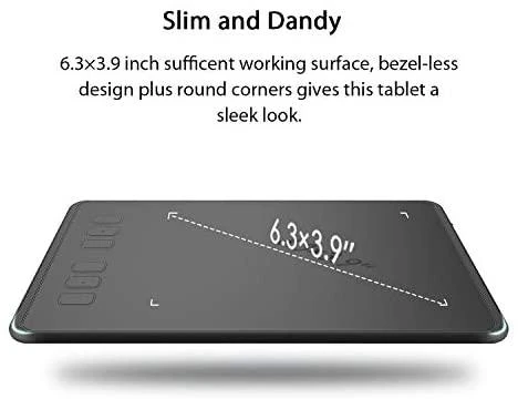 Planšetė Huion H640P graphic tablet 5080 lpi 160 x 99 mm USB Juodas