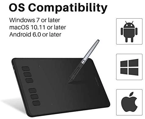Planšetė Huion H640P graphic tablet 5080 lpi 160 x 99 mm USB Juodas