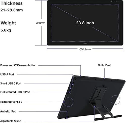 Planšetė Huion Kamvas 24 Plus