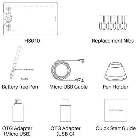 Grafinė planšetė HUION HS610