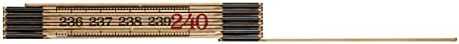 Hultafors Tommestok træ 59-2.4-12 mm/mm 2,4m