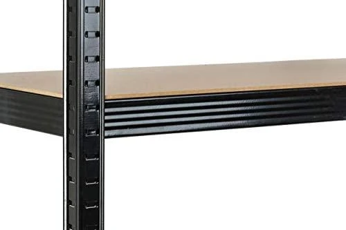 Metalinė sandėliavimo lentyna Humberg HR-813 180 x 90 x 40 cm, juodos spalvos