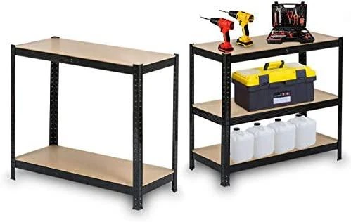 Metalinė sandėliavimo lentyna Humberg HR-813 180 x 90 x 40 cm, juodos spalvos