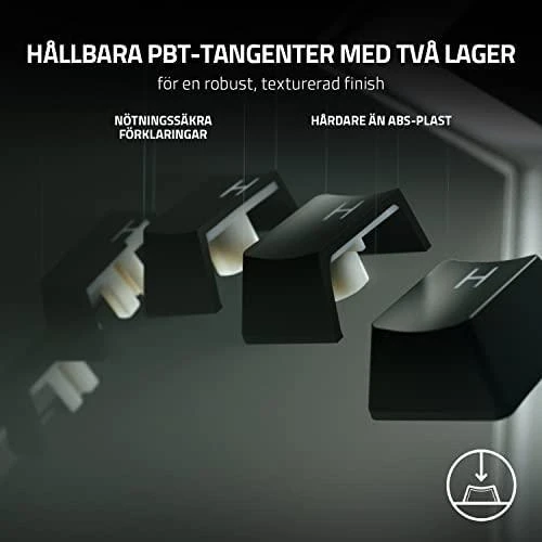 Razer Huntsman V2 Optinė Klaviatūra žaidimams RGB LED pašvietimas, Nordic išdėstymas, Linear Red Switch