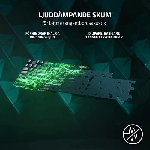 Razer Huntsman V2 TKL Klaviatūra žaidimams RGB LED pašvietimas, Nordic išdėstymas, Clicky Purple Switch