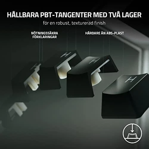 Razer Huntsman V2 TKL Klaviatūra žaidimams RGB LED pašvietimas, Nordic išdėstymas, Clicky Purple Switch