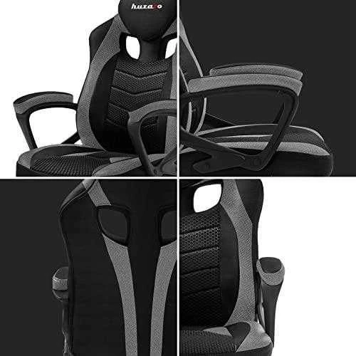 Žaidimų kėdė Huzaro Force 2.5 Mesh, Pilkos spalvos