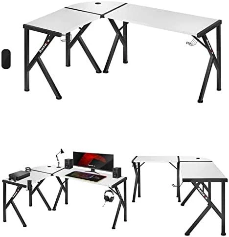 Kampinis žaidimų stalas Huzaro Hero 6.3, Baltos spalvos