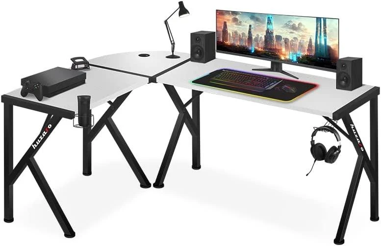 Kampinis žaidimų stalas Huzaro Hero 6.3, Baltos spalvos