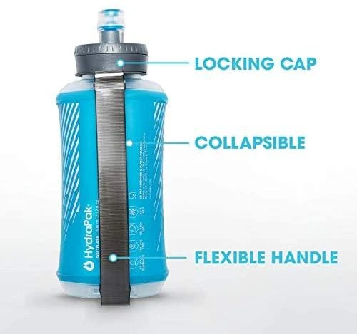 Hydrapak Sulankstoma gertuvė HydraPack Softflask 500 - Malibu Mėlyna