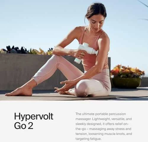Masažo pistoletas Hyperice Hypervolt GO 2, Baltas