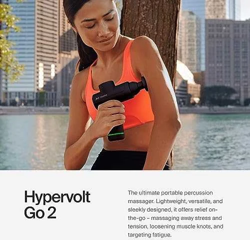 Masažo pistoletas Hyperice Hypervolt GO 2, Juodas
