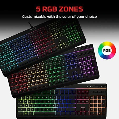 HyperX Alloy Core RGB Membraninė žaidimų klaviatūra, US išdėstymas, su pašvietimu