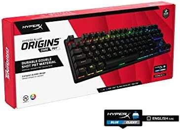 HyperX Alloy Origins Core PBT HX Mėlyna - mechaninė žaidimų klaviatūra