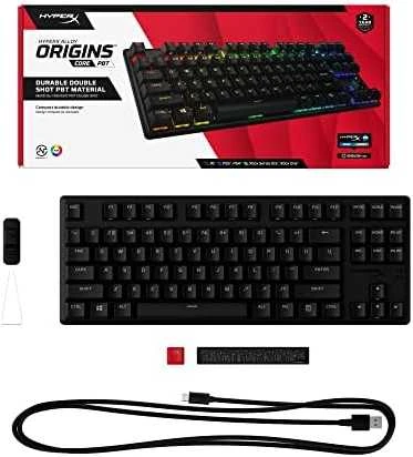HyperX Alloy Origins Core PBT HX Mėlyna - mechaninė žaidimų klaviatūra