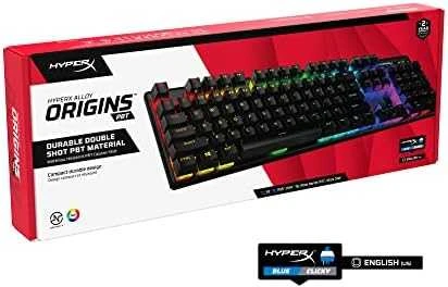 HyperX Alloy Origins PBT HX Blue - mechaninė žaidimų klaviatūra