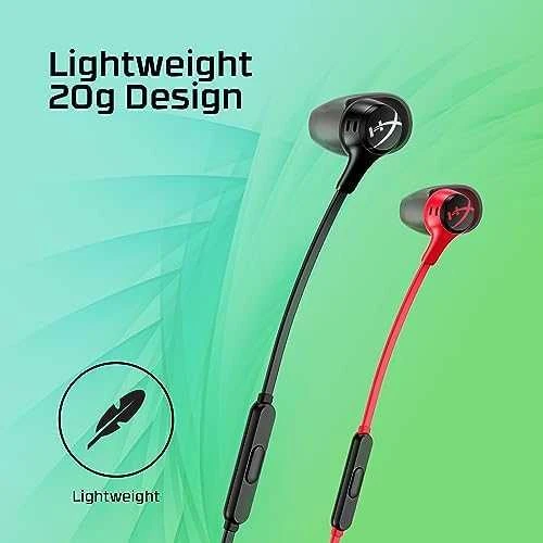 HyperX Cloud Earbuds  aidinės žaidimų ausinės, Raudonos