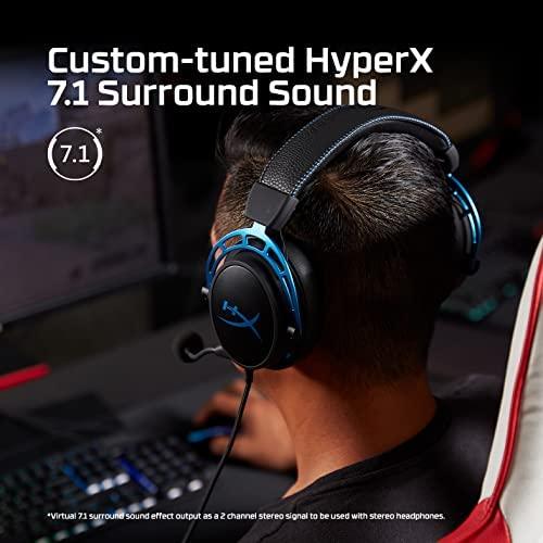 Žaidimų Ausinės HyperX Cloud Alpha S, tinka PC ir PS4, Virtualus 7.1  erdvinis garsas, Mėlynos | Varle.lt