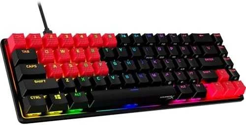 Pakaitiniai klavišai HyperX Rubber Keycaps, raudonos spalvos (US)