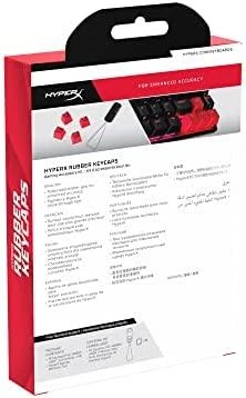 Pakaitiniai klavišai HyperX Rubber Keycaps, raudonos spalvos (US)
