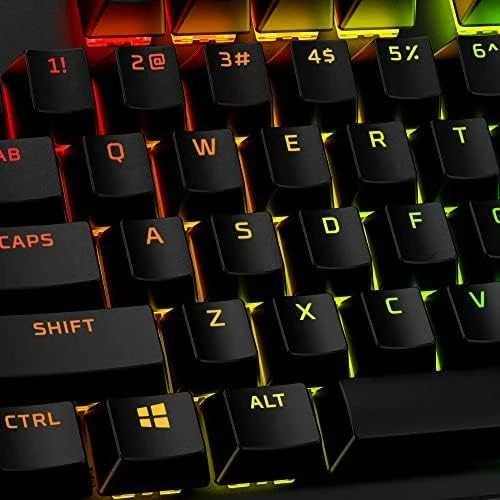 Pakaitiniai klavišai HyperX Full key Set Keycaps, juodos spalvos
