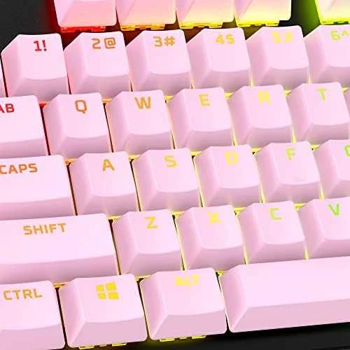 Pakaitiniai klavišai HyperX Full key Set Keycaps, rožinės spalvos