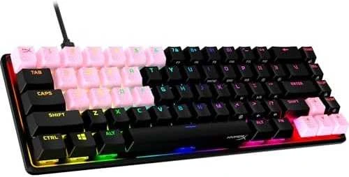 Pakaitiniai klavišai HyperX Rubber Keycaps, rožinės spalvos (US)
