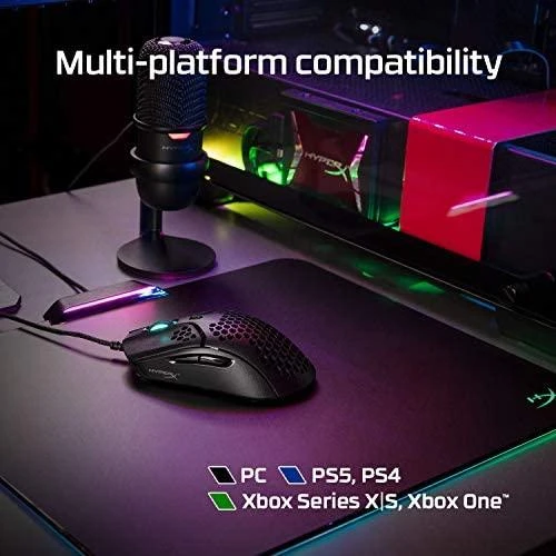 Žaidimų pelė HyperX Pulsefire Haste, Juoda/Raudona