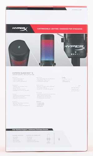 Mikrofonas HyperX QuadCast S - USB, juodas