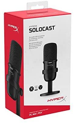 HyperX SoloCast - USB mikrofonas, juodas
