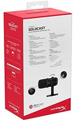 HyperX SoloCast - USB mikrofonas, juodas