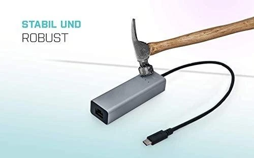 I-TEC USB-C metalinis 2,5 Gbps Ethernet adapteris 1x USB-C į RJ-45 LED suderinamas su Thunderbolt 3