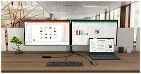I-TEC USB-C Dual Ekranas MST DS 1x DP 1x HDMI 1x GLAN 3x USB 3.0 2xUSB 2.0 1xUSB-C-Datei 1xGarso / mikrofono lizdas 1x65W USB-C PD + įkroviklis 77W
