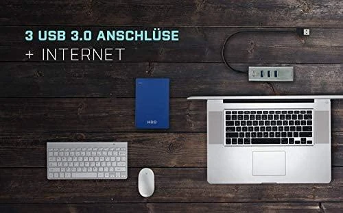 I-tec Metal U3METALG3HUB sąsajos šakotuvas USB 3.2 Gen 1 (3.1 Gen 1) Type-A 5000 Mbit/ai Pilka