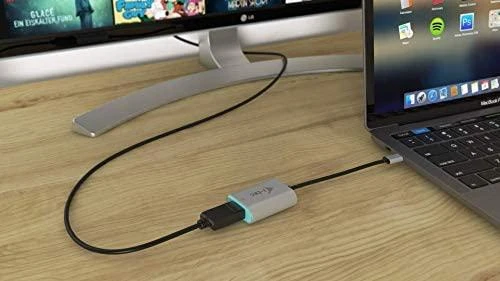 I-tec Metal C31METALDP60HZ vaizdo kabelio adapteris 0,15 m C tipo USB Ekranas Port Pilka, Turkis