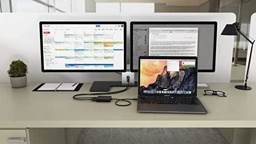 I-TEC USB C prie dviejų HDMI prievadų vaizdo adapteris 2x HDMI prievadas 4K Ultra HD suderinamas su Thunderbolt 3