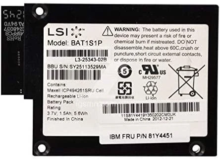 Bateria IBM Serveraid Baterija Kit M5000 81Y4451