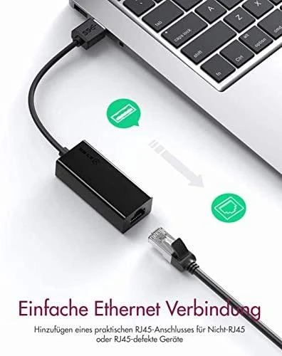 Icy Box Raidsonic | USB 3.0 (A tipo) į Gigabit Ethernet adapteris | IB-AC501a