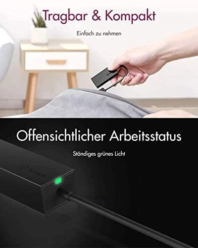Icy Box Raidsonic | USB 3.0 (A tipo) į Gigabit Ethernet adapteris | IB-AC501a