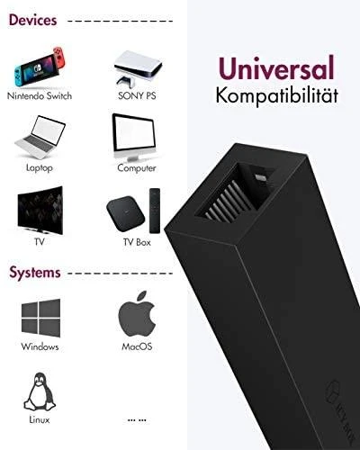Icy Box Raidsonic | USB 3.0 (A tipo) į Gigabit Ethernet adapteris | IB-AC501a