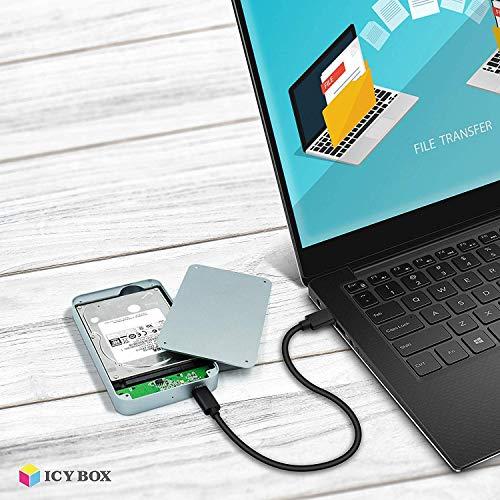 ICYBOX IB-247-C31 Icy Box Išorinis korpusas skirtas 2,5 SATA HDD/SSD, USB 3.1 Type-C, antracitas