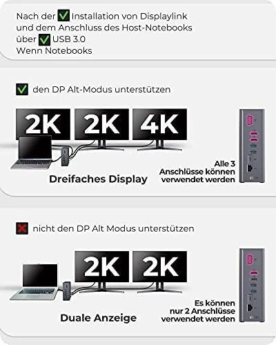 Raidsonic | Icy Box | IB-DK2262AC DockingStation | Dock | Ethernet LAN (RJ-45) jungtys 1 | VGA (D-Sub) jungtys quantity 1 | USB 3.0 (3.1 Gen 1) Type-C jungtys quantity 1 | USB 3.0 (3.1 Gen 1) jungtys quantity 3 | USB 2.0 jungtys quantity 3 | HDMI jungtys quantity 2 | Ethernet LAN | Garantija 24 mėn.