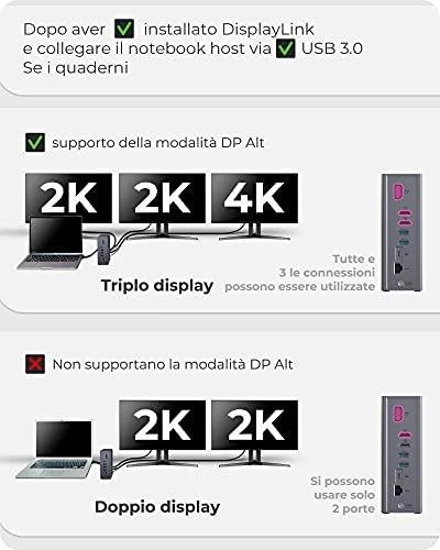 Raidsonic | Icy Box | IB-DK2262AC DockingStation | Dock | Ethernet LAN (RJ-45) jungtys 1 | VGA (D-Sub) jungtys quantity 1 | USB 3.0 (3.1 Gen 1) Type-C jungtys quantity 1 | USB 3.0 (3.1 Gen 1) jungtys quantity 3 | USB 2.0 jungtys quantity 3 | HDMI jungtys quantity 2 | Ethernet LAN | Garantija 24 mėn.