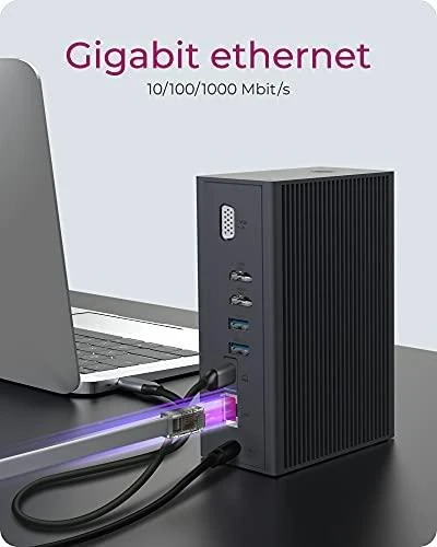 Raidsonic | Icy Box | IB-DK2262AC DockingStation | Dock | Ethernet LAN (RJ-45) jungtys 1 | VGA (D-Sub) jungtys quantity 1 | USB 3.0 (3.1 Gen 1) Type-C jungtys quantity 1 | USB 3.0 (3.1 Gen 1) jungtys quantity 3 | USB 2.0 jungtys quantity 3 | HDMI jungtys quantity 2 | Ethernet LAN | Garantija 24 mėn.