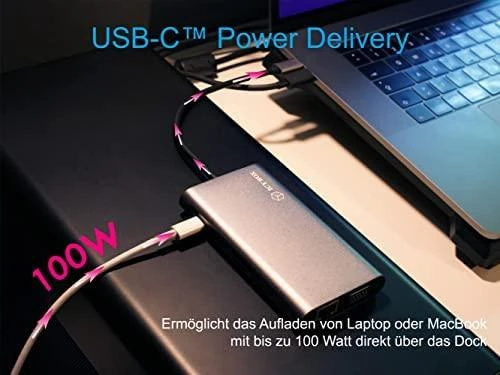 Icy Box IB-DK4040-CPD USB Type-C™ prijungimo stotis su dviem vaizdo sąsajomis | Raidsonic