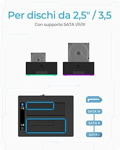 RAD ICY BOX IB-127CL-U3 USB 3.2 Gen 1 (3.1 Gen 1) Type-B Juoda