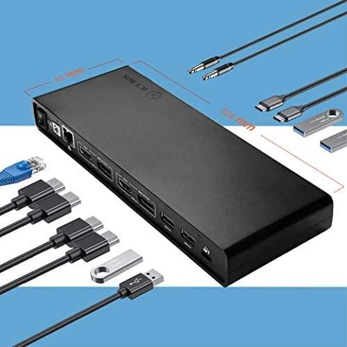 Raidsonic | ICY BOX 13-in-1 USB 3.0 Type-A + Type-C Dock | IB-DK2245AC | Įkrovos stotelė
