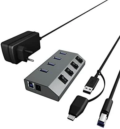 Icy Box 4 IB-HUB1405C Uosto centras USB 3.0